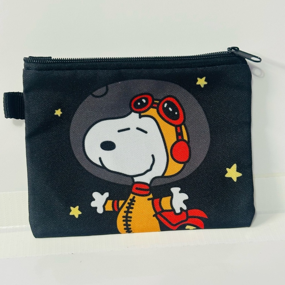 Snoopy Astronaut Black Pouch